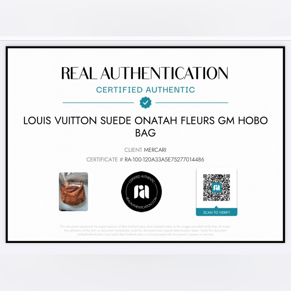 Louis Vuitton Onatah Fleurs GM suede hobo bag - Picture 14 of 14
